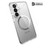 Speck Presidio Perfect-Clear Magnet – Samsung Galaxy S26 MagSafe dėklas (skaidrus/sidabrinis)