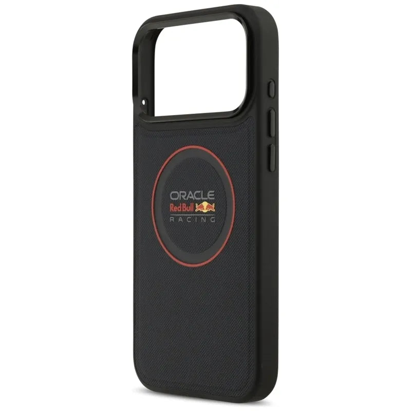 Red Bull Meshed Red Ring & Metal Buttons MagSafe – dėklas iPhone 17 Pro Max (tamsiai mėlynas)
