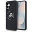 Karl Lagerfeld Silicone Karl & Choupette Heads MagSafe – Dėklas Samsung Galaxy S25 FE (juodas)
