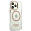 Guess Metal Outline MagSafe – dėklas iPhone 13 Pro Max (skaidrus)