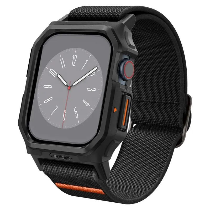Spigen Lite Fit "Pro" - dėklas su dirželiu Apple Watch 10 42 mm laikrodžiui (matinis juodas)
