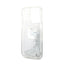 Karl Lagerfeld Liquid Glitter NFT Choupette Head – dėklas iPhone 14 Pro (sidabrinis)