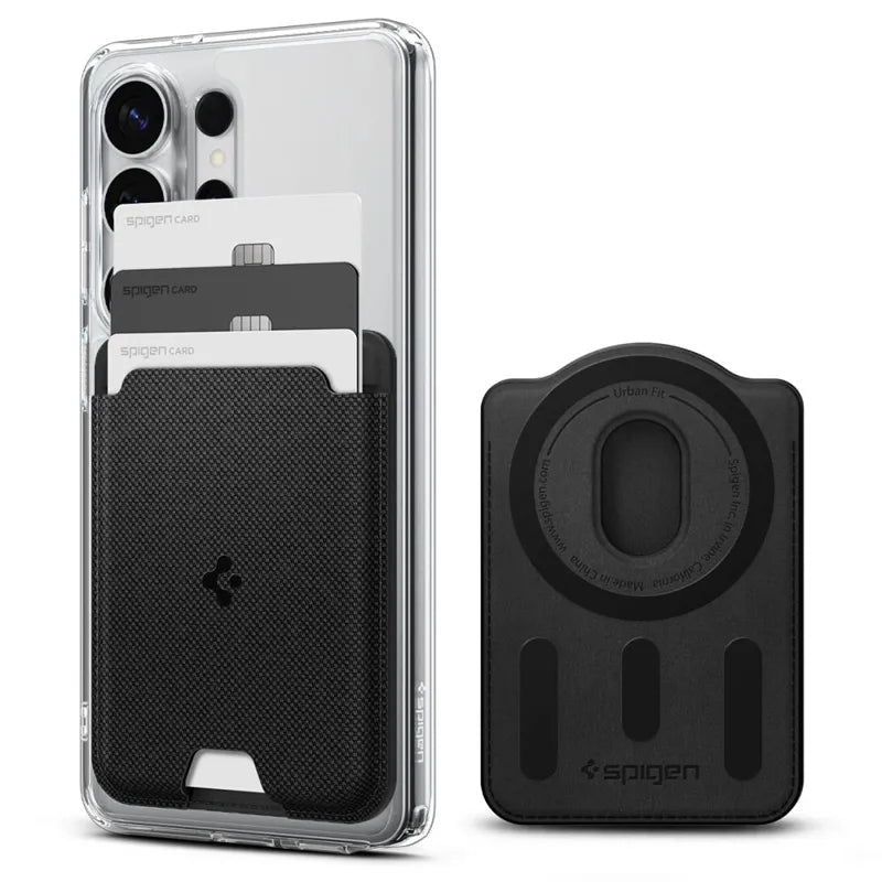 Spigen Urban Fit Wallet MagSafe – magnetinė piniginė (juoda)