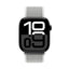 Crong Nylon – sportinė apyrankė, skirta Apple Watch 44/45/46/49 mm (sidabrinė pilka)