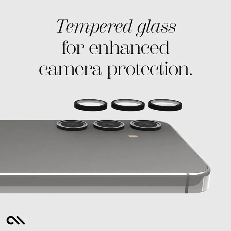 Case-Mate Aluminum Ring Lens Protector – apsauginis stiklas Samsung Galaxy S24 kameros objektyvui (juodas)