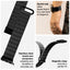 Crong Eclipse – magnetinis odinis Apple Watch dirželis 44/45/46/49 mm (juodas)