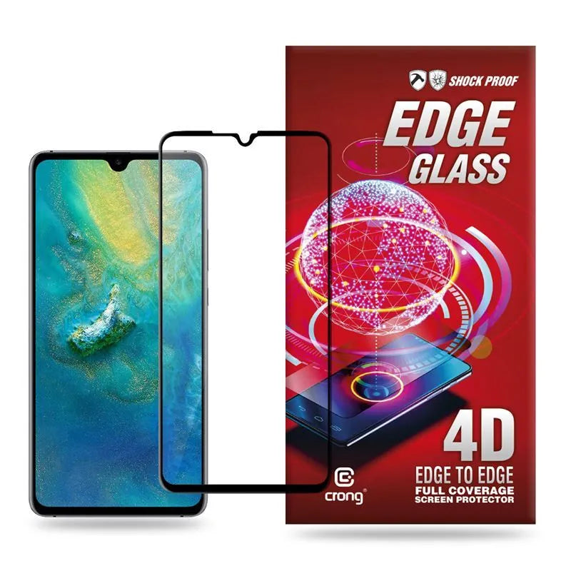 Crong Edge Glass – „Full Glue“ „nuo krašto iki krašto“ 9H grūdintas apsauginis stiklas, skirtas Huawei Mate 20