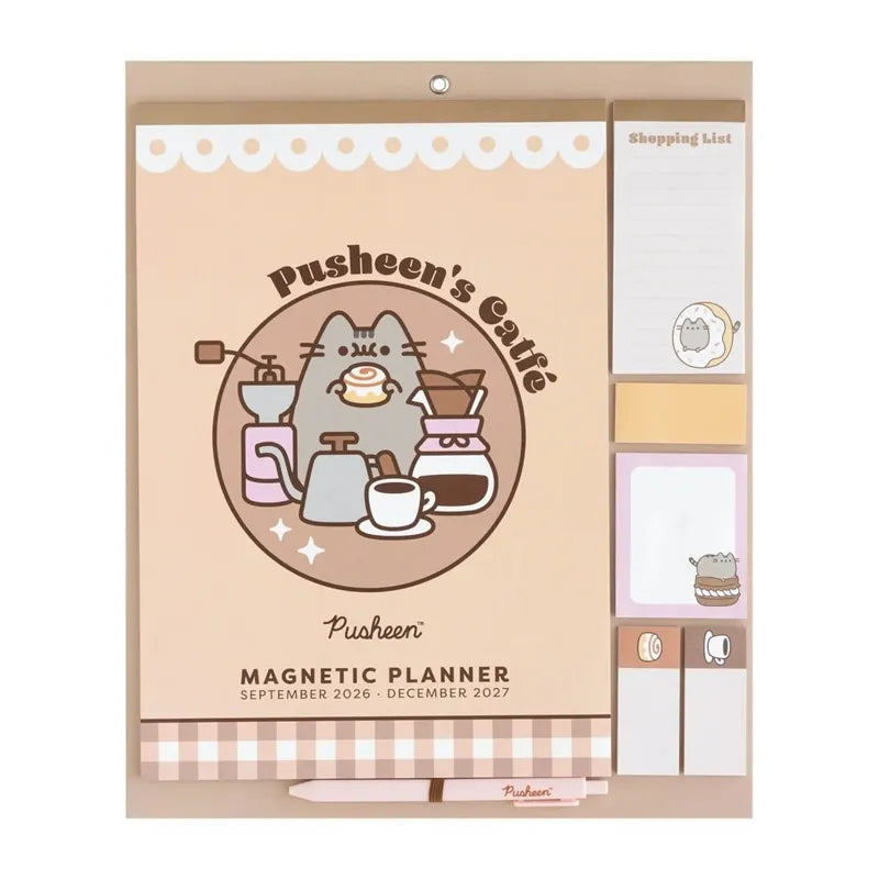 Pusheen - magnetinis kalendorius / mėnesio planuoklis 2026/2027 (30 x 34 cm)