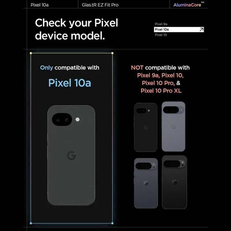 Spigen GLAS.TR EZ Fit Pro AC 2-Pack – grūdintas stiklas Google Pixel 10a (2 vnt.)