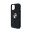 Karl Lagerfeld Silicone Karl & Choupette MagSafe – dėklas, skirtas iPhone 15 Plus / 14 Plus (juodas)