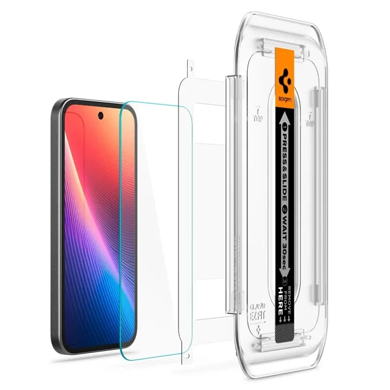 Spigen Glas.TR EZ FIT 2-Pack – grūdintas stiklas, skirtas Google Pixel 9a (2 vnt.)