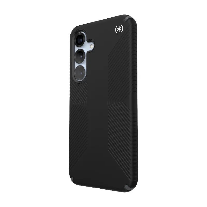 Speck Presidio2 Grip Magnet – dėklas Samsung Galaxy S25+ / 24+ su MagSafe (juodas/pilkas/baltas)