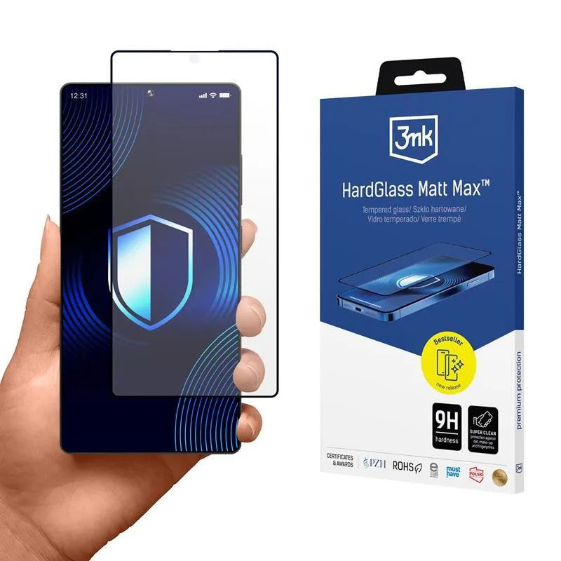 3mk HardGlass Matt Max – Matinis grūdintas stiklas Samsung Galaxy S25 Ultra telefonui