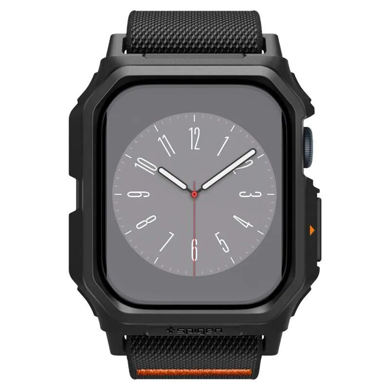 Spigen Lite Fit "Pro" - dėklas su dirželiu Apple Watch 10 42 mm laikrodžiui (matinis juodas)