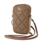 Guess Zip Quilted 4G – telefono krepšys (ruda)