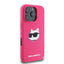 Karl Lagerfeld Silicone Choupette Head Print MagSafe – dėklas „iPhone 16 Pro Max“ (fuksijos spalvos)
