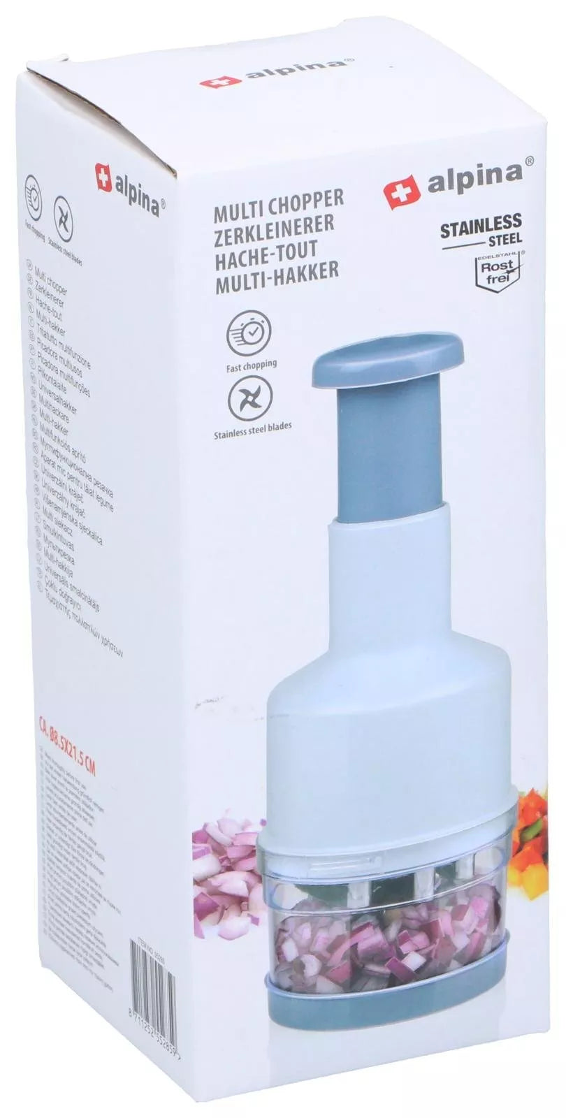 Alpina rankinis maisto smulkintuvas Ø8,5 × 21,5 cm 871125255285