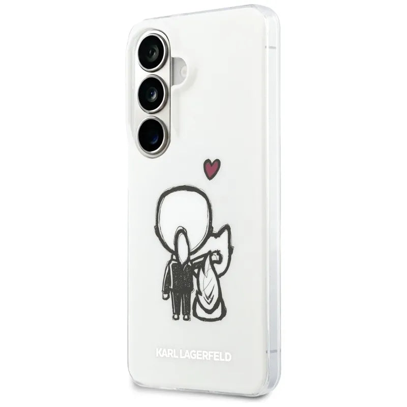 Karl Lagerfeld IML Karl & Choupette MagSafe – Samsung Galaxy S26 dėklas (skaidrus)