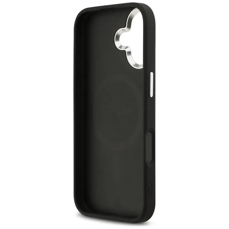 Guess 4G Classic Logo MagSafe – dėklas iPhone 17 (juodas)