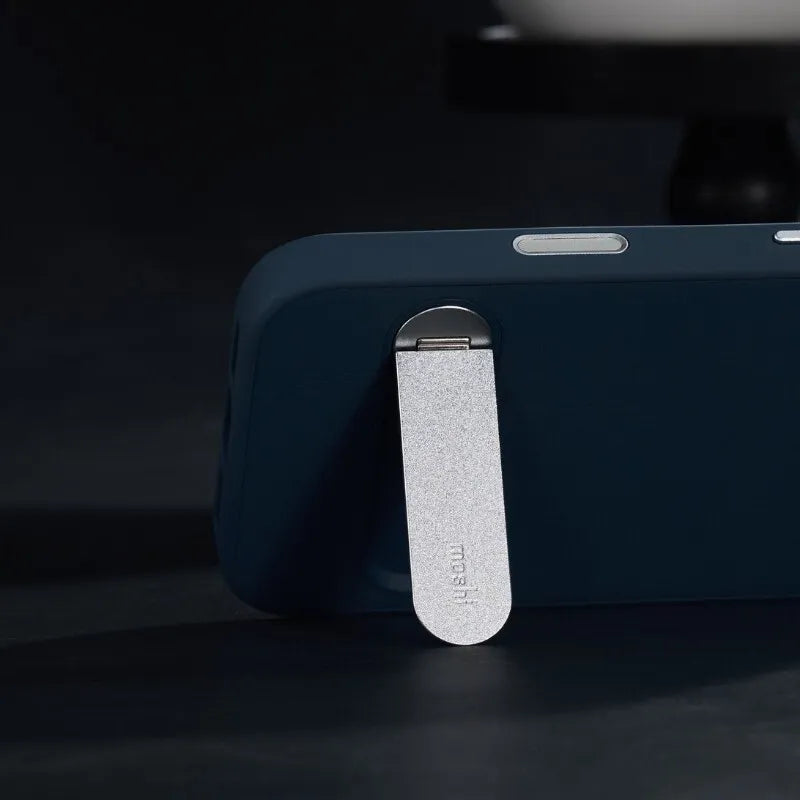 „Moshi Kameleon MagSafe“ – dėklas „iPhone 17 Pro“ su stovo funkcija (Midnight Gray)