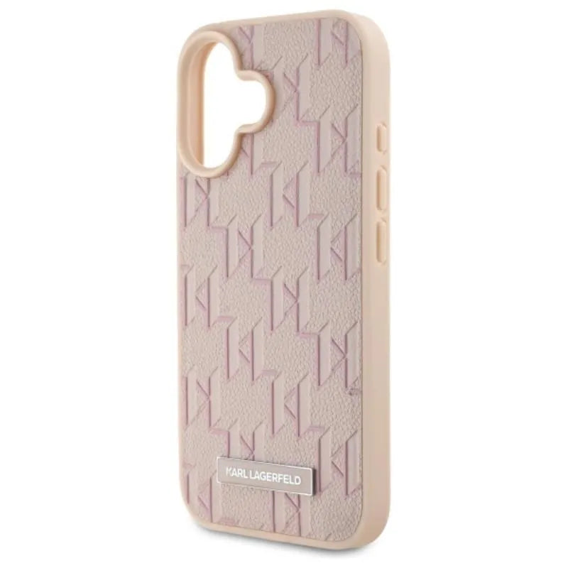 Karl Lagerfeld Hot Stamp MagSafe - Dėklas iPhone 16 (rožinis)