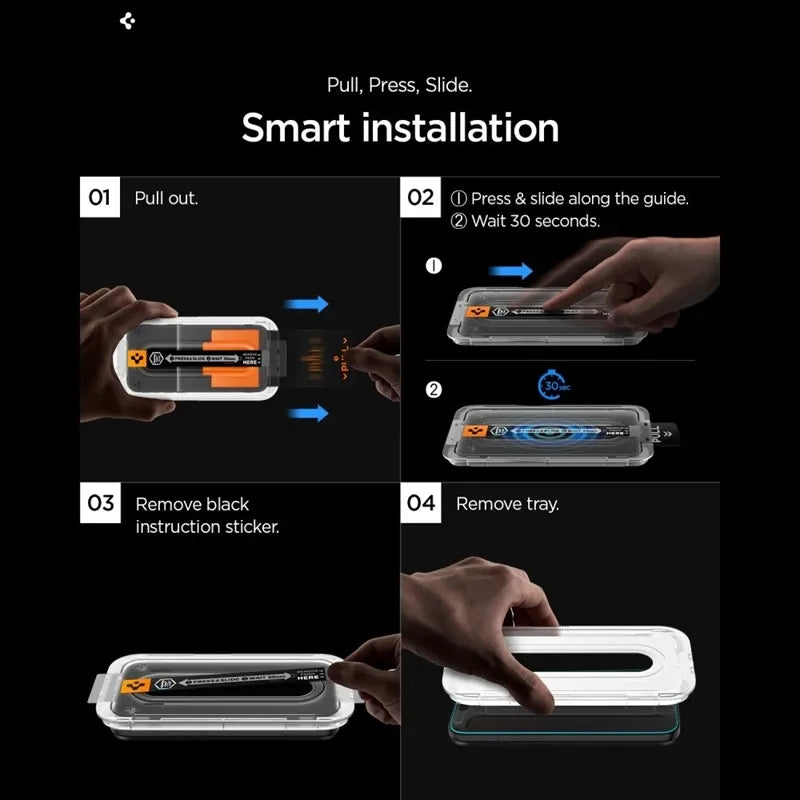 Spigen GLAS.TR EZ Fit Pro AC Anti Reflection 2-pakuotė – Neatspindintis grūdintas stiklas, skirtas Samsung Galaxy S26 Ultra (2 vnt.)