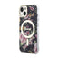 Guess Flower MagSafe – dėklas iPhone 14 Plus (juodas)