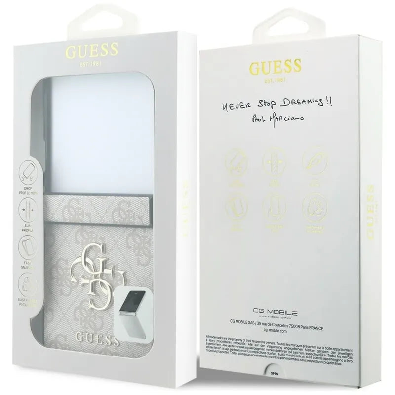 Guess Big 4G Logo – Samsung Galaxy Z Flip 8 dėklas (rožinis)