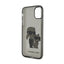 Karl Lagerfeld IML Glitter Karl & Choupette – iPhone 11 dėklas (juodas)