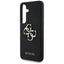 Guess Grained Big 4G Logo Small Classic Logo – dėklas Samsung Galaxy S25 (juodas)