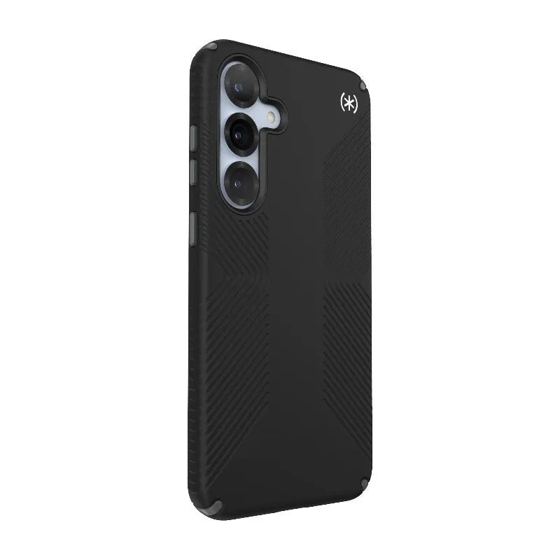 Speck Presidio2 Grip Magnet – dėklas Samsung Galaxy S25+ / 24+ su MagSafe (juodas/pilkas/baltas)