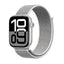 Crong Nylon – sportinė apyrankė, skirta Apple Watch 44/45/46/49 mm (sidabrinė pilka)