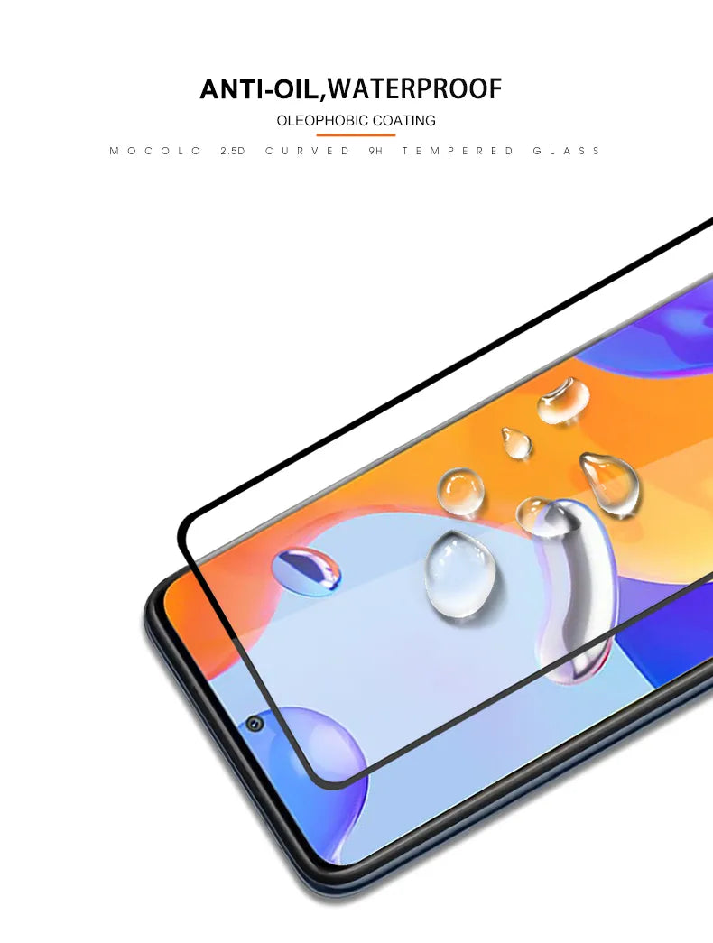Mocolo 2.5D Full Glue stiklas - apsauginis stiklas, skirtas Xiaomi Redmi Note 11 Pro / Note 11 Pro Plus
