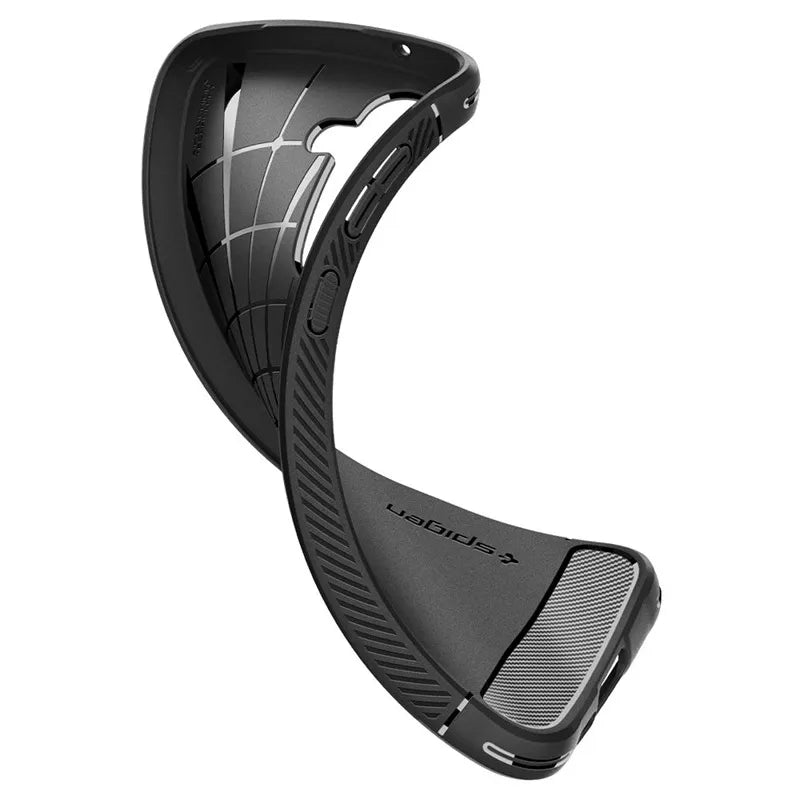 Spigen Rugged Armor – dėklas, skirtas Samsung Galaxy A55 5G (matinė juoda)