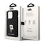Karl Lagerfeld Silicone Ikonik Metal Pin - dėklas telefonui iPhone 15 Pro (juodas)