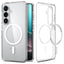 Spigen Ultra Hybrid Mag MagSafe – Dėklas Samsung Galaxy S26 (skaidrus/baltas)
