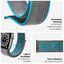 Crong Nylon Reflex – sportinis dirželis, skirtas Apple Watch 44/45/46/49 mm (juodas)