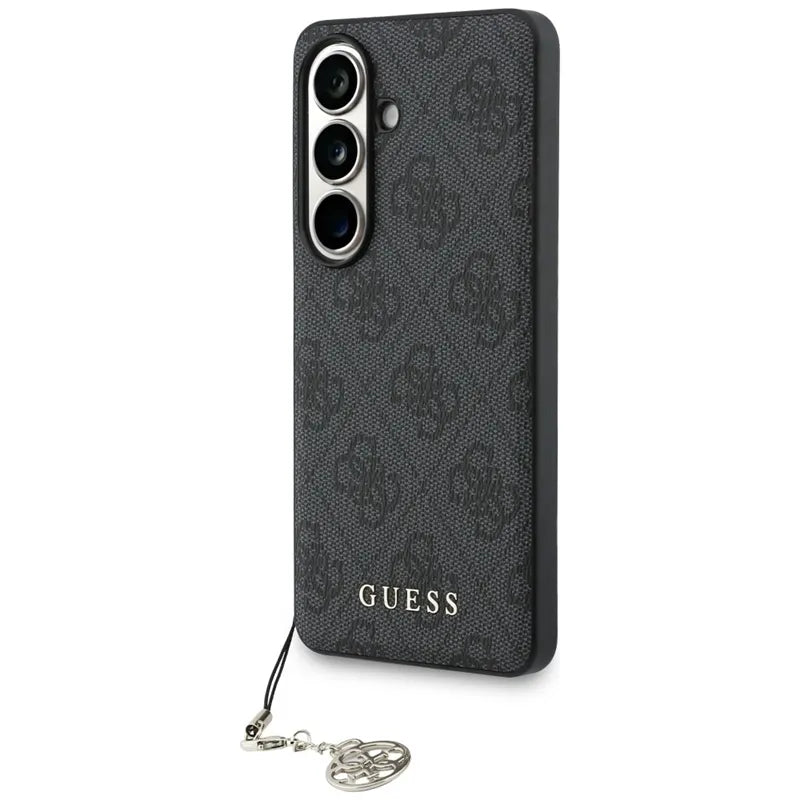 Guess 4G Classic Logo Charm MagSafe – dėklas Samsung Galaxy S26 (juodas)