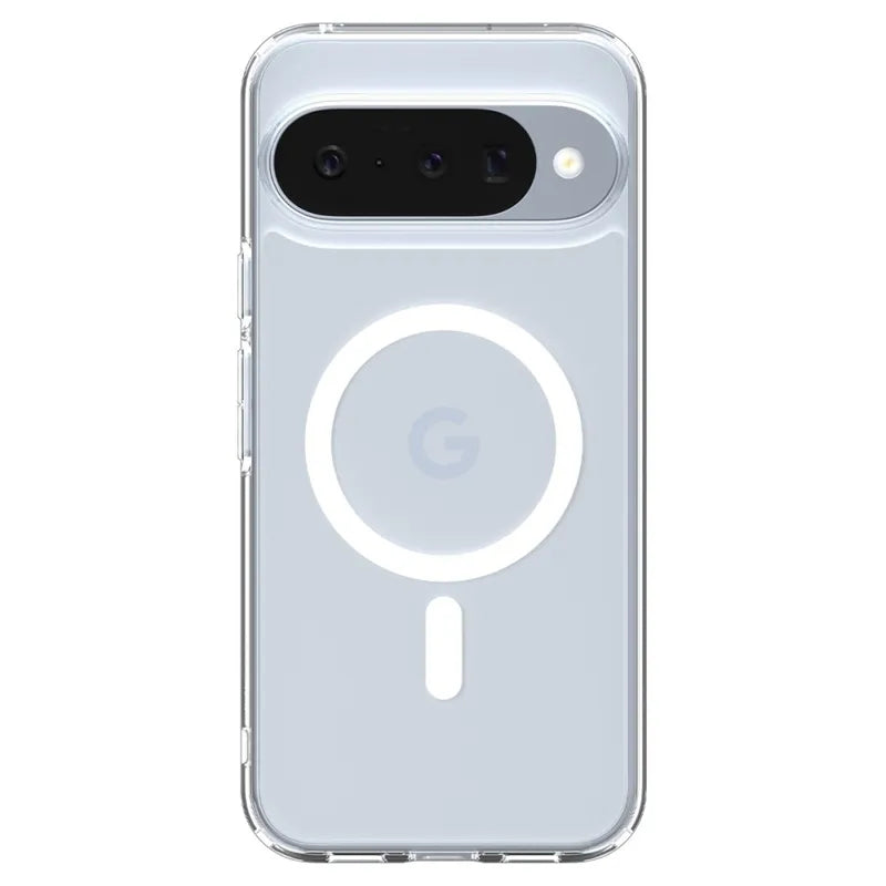 Spigen Ultra Hybrid Mag MagSafe – dėklas Google Pixel 10 / 10 Pro (skaidrus/baltas)