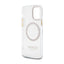 Guess Metal Outline MagSafe – dėklas iPhone 12 / iPhone 12 Pro telefonui (skaidrus / auksinis)