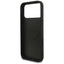 Guess Grained Ring MagSafe – Dėklas iPhone 17 Pro Max (juodas)