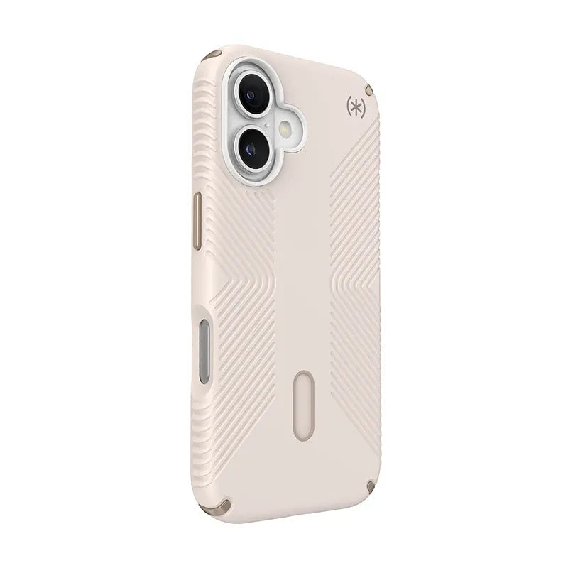 Speck Presidio2 Grip ClickLock & MagSafe - dėklas iPhone 16 (Bleached Bone / Heirloom Gold / Hazel Brown)