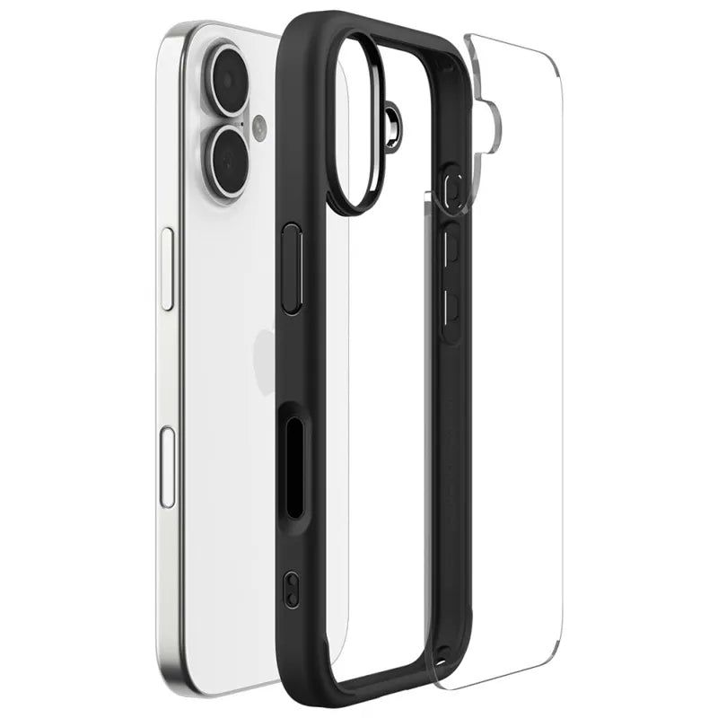 Spigen Ultra Hybrid – Dėklas iPhone 17 (matinis juodas)