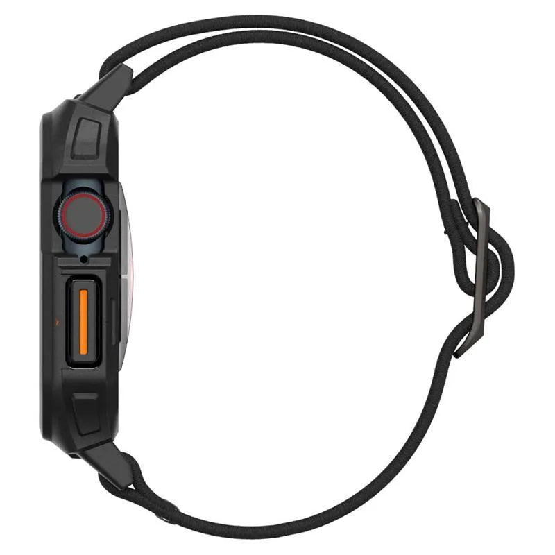 Spigen Lite Fit "Pro" - dėklas su dirželiu Apple Watch 10 42 mm laikrodžiui (matinis juodas)