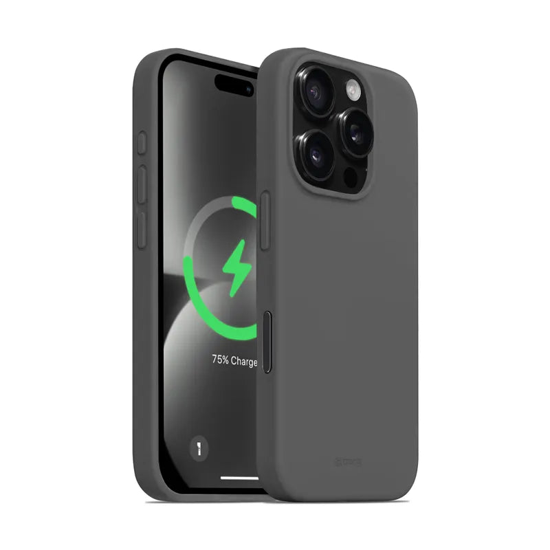 Crong Color Cover Magnetic – „iPhone 16 Pro“ „MagSafe“ dėklas (titano spalvos)