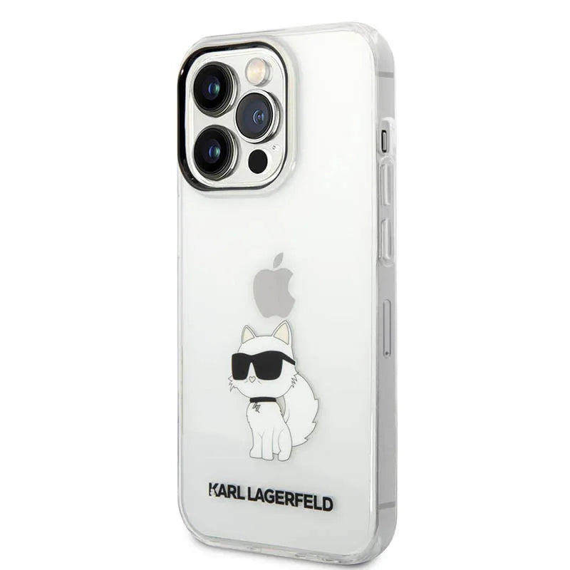 Karl Lagerfeld IML NFT Choupette – dėklas iPhone 14 Pro Max (skaidrus)