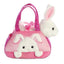 Fancy Pals – PeekaBoo zuikučio pliušinis žaislas rožinėje rankinėje, 20 cm, ekologiškas