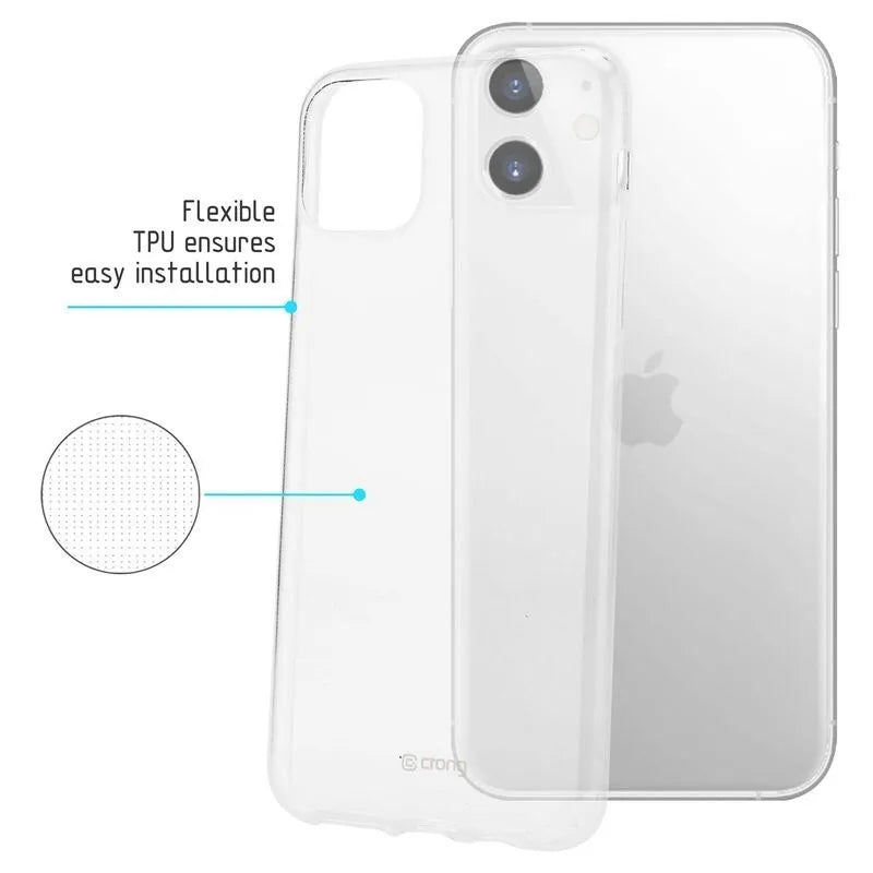 Crong Crystal Slim Cover – dėklas „iPhone 11“ (skaidrus)