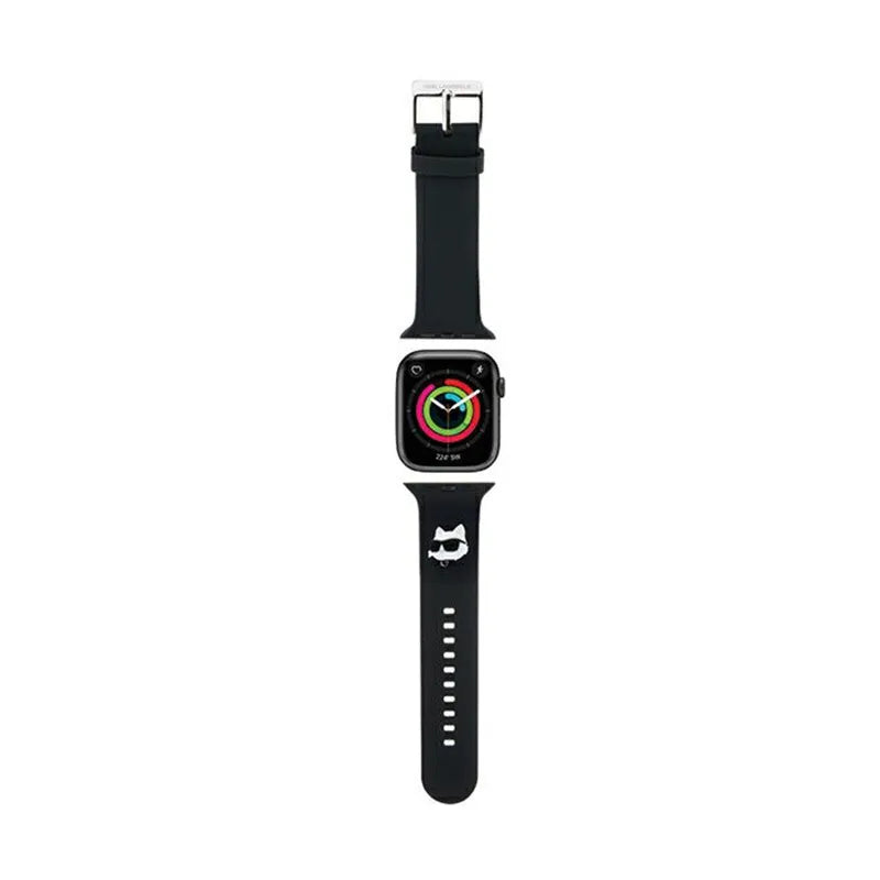 Karl Lagerfeld 3D Rubber Choupette Head NFT – dirželis Apple Watch 38/40/41 mm (juodas)