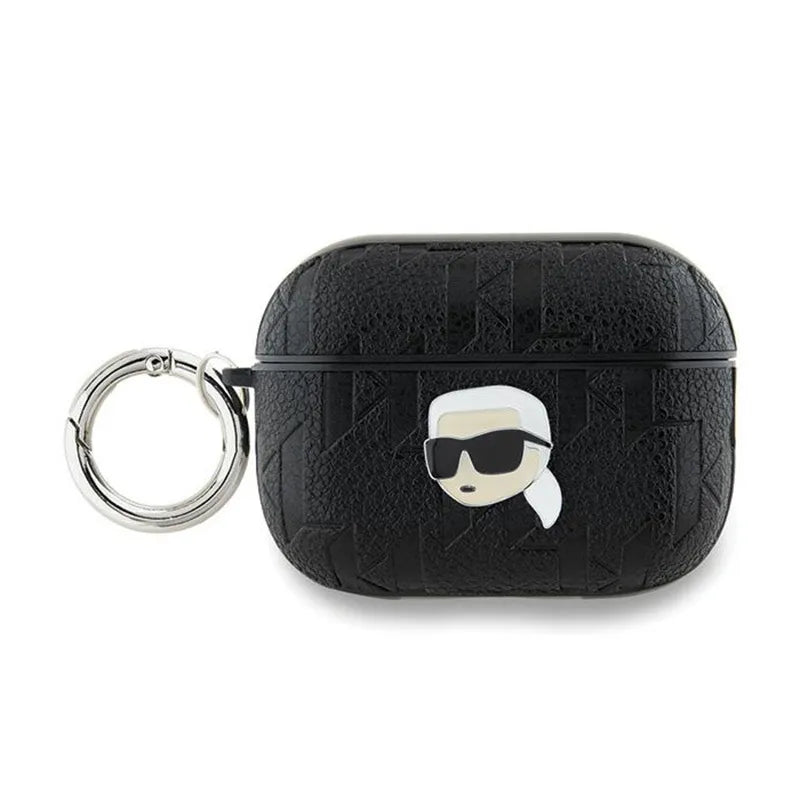 Karl Lagerfeld Monogram Karl Head – dėklas AirPods Pro 2 ausinėms (juodas)